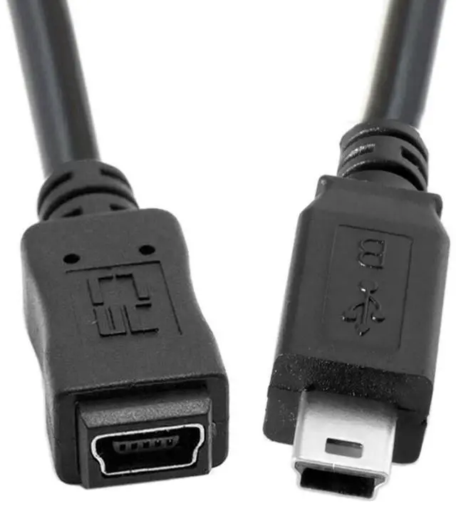 Alt view image 4 of 7 - CableUSB 2.0 Mini USB 5Pin Male to 5Pin Female Extension Cable Hi Speed for Data Power 50cm