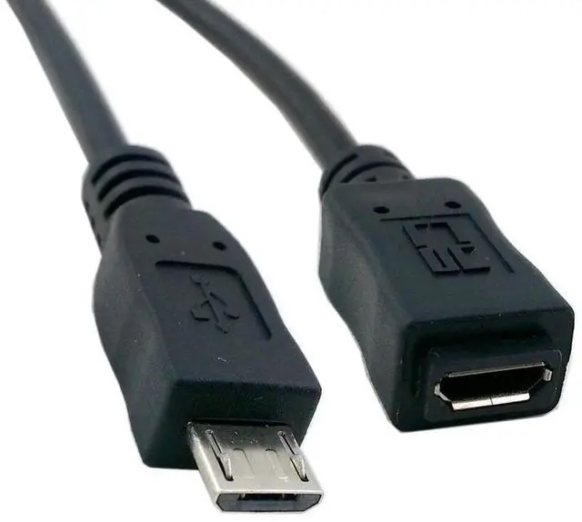 Main image of USB 2.0 Micro USB 5Pin Male to Female Extension Cable - Hi Speed Data & Power 50cm