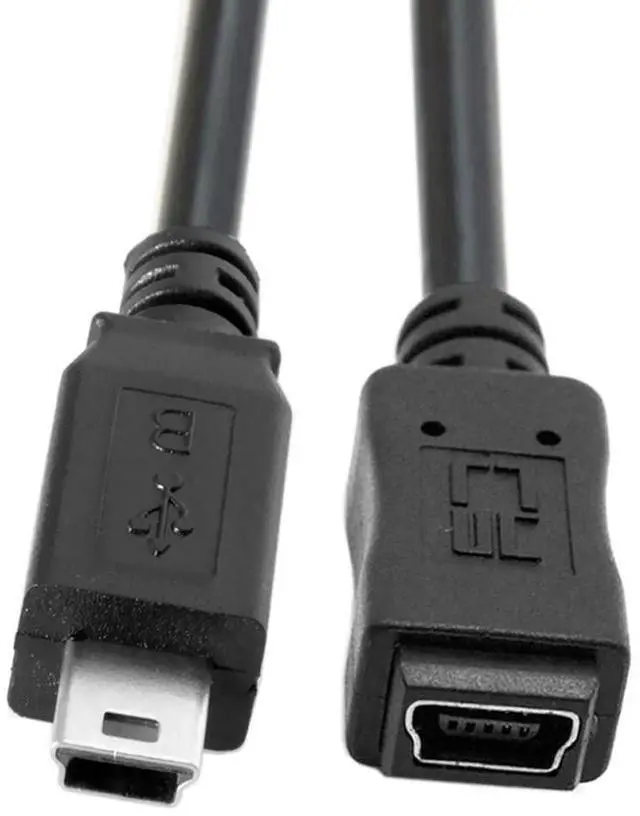 Main image of Cable USB 2.0 Mini USB 5Pin Male to 5Pin Female Extension Cable Hi Speed for Data Power 150cm