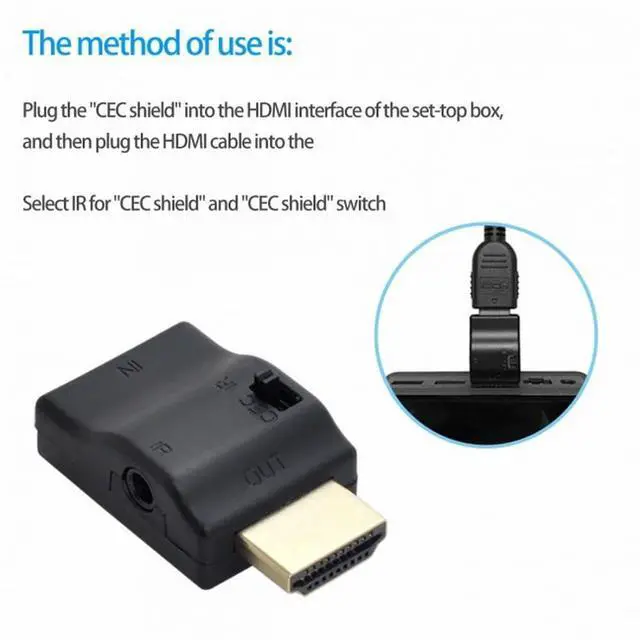 Alt view image 2 of 7 - Adapter Remote Controlled HDMI 2.0 IR Adapter with CEC ARC Function HDCP Compliant Support to Close CEC