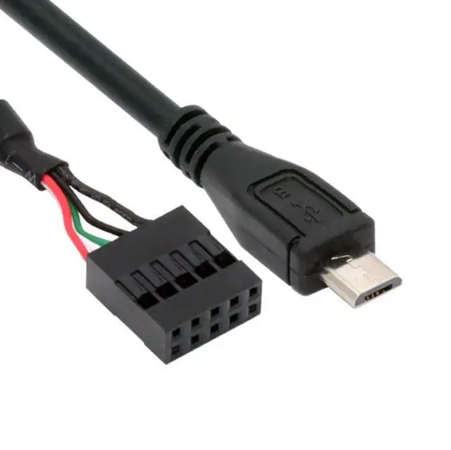 Main image of Cable USB 2.0 Motherboard 9pin 10pin Header to Micro USB 5Pin Cable 50cm for Mini Monitor Sensor Panel Camera