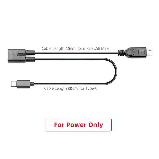 Alt view image 3 of 7 - Cable Micro USB Female to USB-C Type C USB 3.1 & Micro USB Male Splitter Extension Charge Cable
