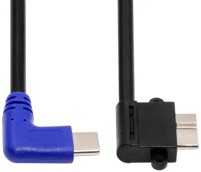 Main image of OTG Cable USB 3.1 Type C Male USB-C Host to Micro USB3.0 Male Angled Connector Device OTG Data Cable for Laptop Phone (30cm)