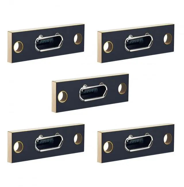 Main image of 5pcs/Set DIY OEM Micro-USB 5Pin Female Type-B Socket Connector Panel Mount Type with PC Board USB 2.0 Pinout
