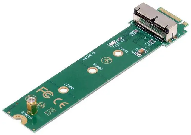 Main image of PCI Express PCI-E 4X M.2 NGFF M-Key to 12Pin+16Pin Contacts SSD Convert Card for 2013 2014 2015 2016 2017 Mac A1493 A1502 A1465 A1466
