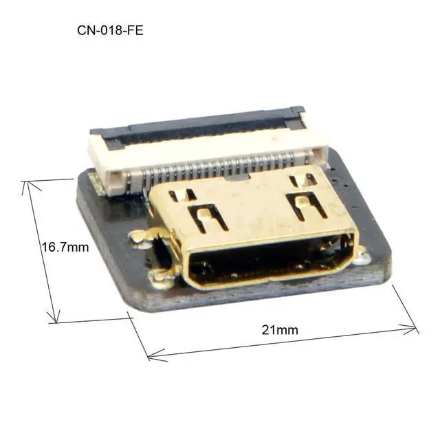 Alt view image 2 of 6 - CYFPVHDMI Mini HDMI Type C Female Connector Socket for FPV HDTV Multicopter Aerial Photography
