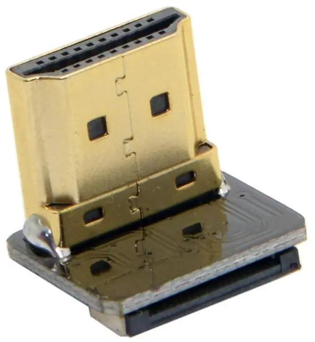 Main image of CYFPVHDMI HDMI Type A Male Connector Down Angled 90 Degree for FPV HDTV Multicopter Aerial Photography