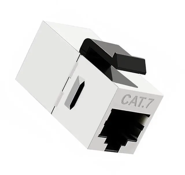 Main image of Adapter 10-Gigabit UTP CAT7 Keystone Coupler RJ45 Female to Female Shield 8P8C UTP STP Keystone Inline Coupler