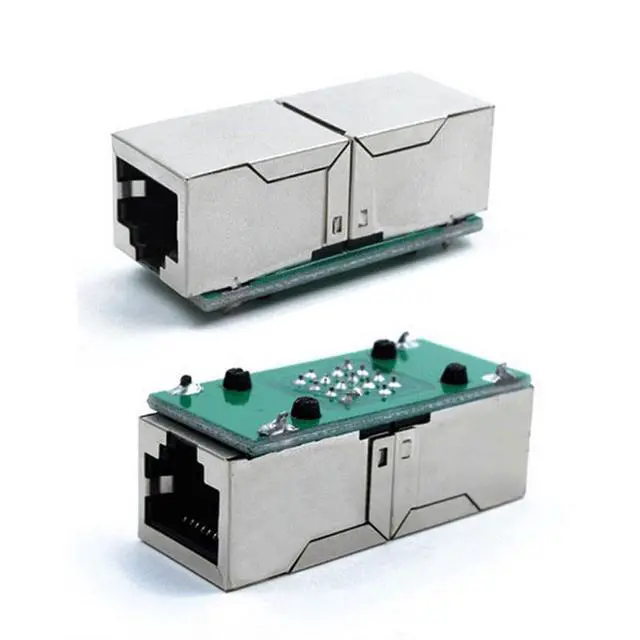 Alt view image 4 of 6 - Adapter CAT6 RJ45 Female to Female LAN Connector Ethernet Network Cable Extension Adapter with Shield