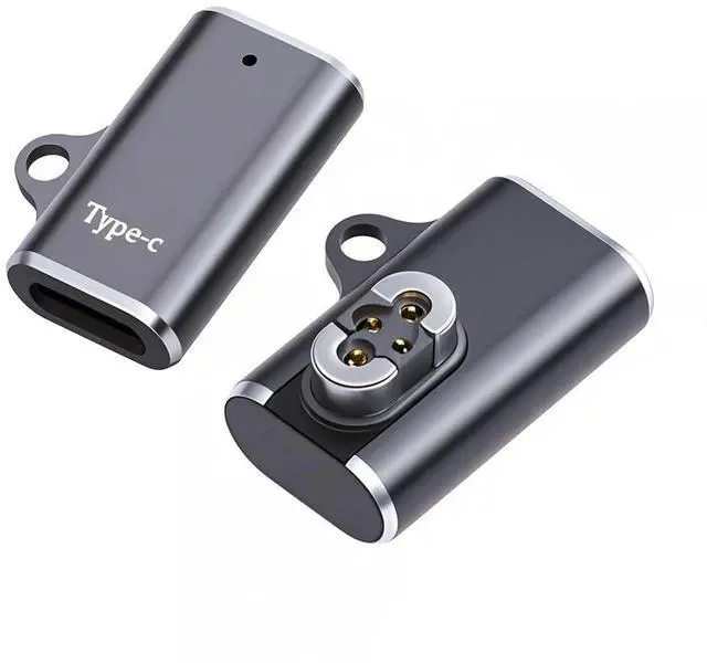 Main image of 2pcs/lot Magnetic Charging Adapter USB Type-C to 4-Pin Horizontal Vertical Rhomboid Contacts Compatible with Bone Conduction Headphone S70