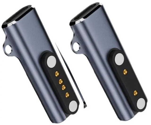 Main image of 2pcs/lot Magnetic Smart Watch Charging Adapter USB Type-C to Pitch 7.62mm with 2-Pin 4-Pin Compatible with Bone Conduction Headphone