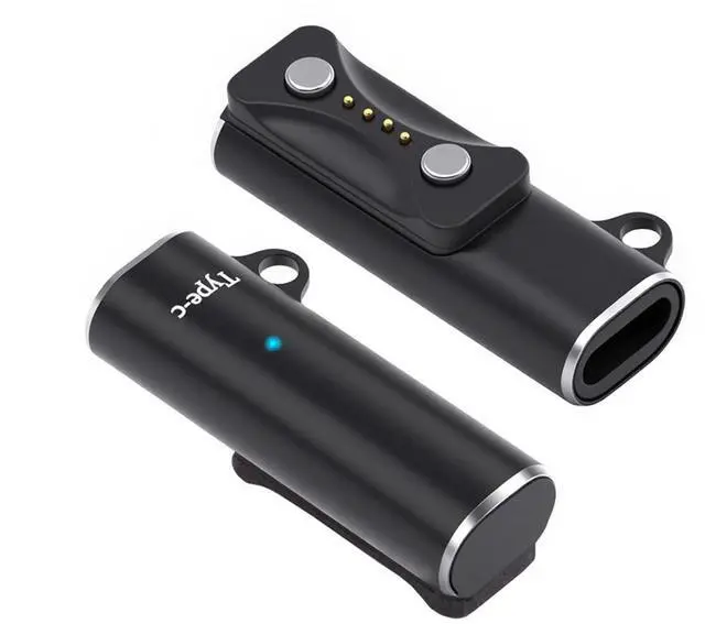 Main image of Connector 2pcs/lot Magnetic Smart Watch Charging Adapter USB Type-C to 2-Pin Compatible with Polar Vantage V3 M3 Pacer Pro IGNITE3 Grit X2