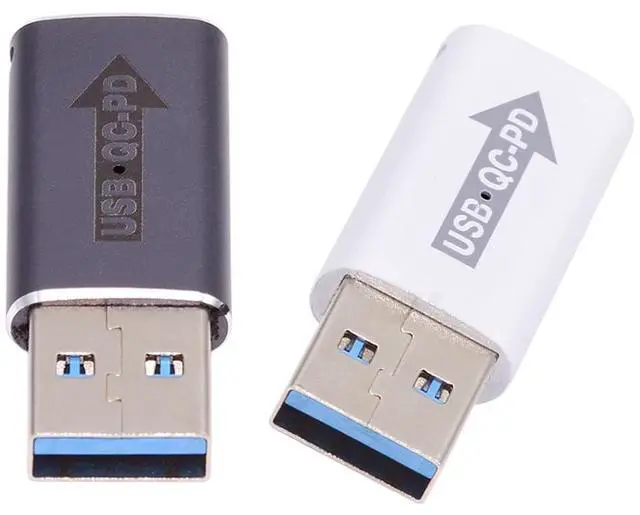 Main image of Adapter 2pcs/lot USB 2.0 A Male QC to PD USB-C Type C Female 5Gbps Data Power Adapter for Laptop Tablet Phone