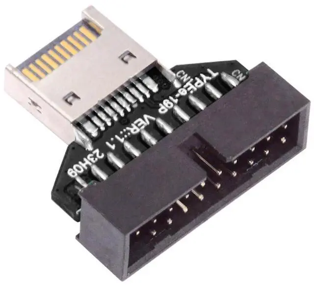 Main image of Adapter Type-E IDC Socket USB 3.1 Front Panel Header to USB 3.0 20Pin Header Extension Adapter for Desktop Motherboard