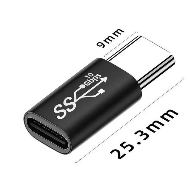 Alt view image 4 of 7 - 10Gbps USB 3.1 Type-C Male to Female Extension Power Data Video Adapter Reversible for Laptop Phone