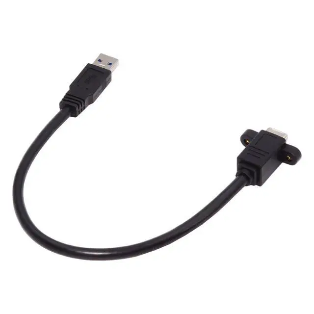 Alt view image 2 of 7 - Cord USB 3.0 Type-B Female to USB3.0 Type-A Male Cable Extension 5Gbps for Disk SSD Camera Data 30cm