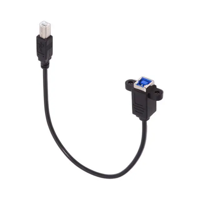 Alt view image 2 of 7 - Cord USB 3.0 Type-B Female to USB2.0 Type-B Male Cable Extension 5Gbps for Disk SSD Camera Data 30cm