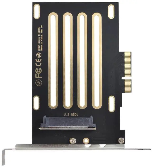 Main image of PCI-E 4.0 x4 Lane PCI Express Host to U.2 U2 Kit SFF-8639 SSD Adapter for Motherboard Compatible with NVMe PCIe SSD750