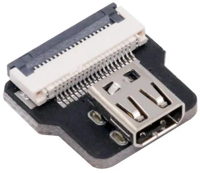 Main image of 1pc Micro HDMI Type-D Female Flat FPC Connector Straight Type 1080p Compatible with FPV HDTV Camera Multicopter Aerial Photography