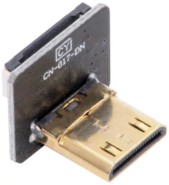 Main image of 1pc Mini HDMI Type-C Male Connector Down Angled 90 Degree Flat FPC 1080p Compatible with FPV HDTV Camera Multicopter Aerial Photography