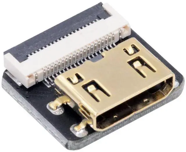 Main image of 1pc Mini HDMI Type-C Female Flat FPC Connector Straight Type 1080p Compatible with FPV HDTV Camera Multicopter Aerial Photography