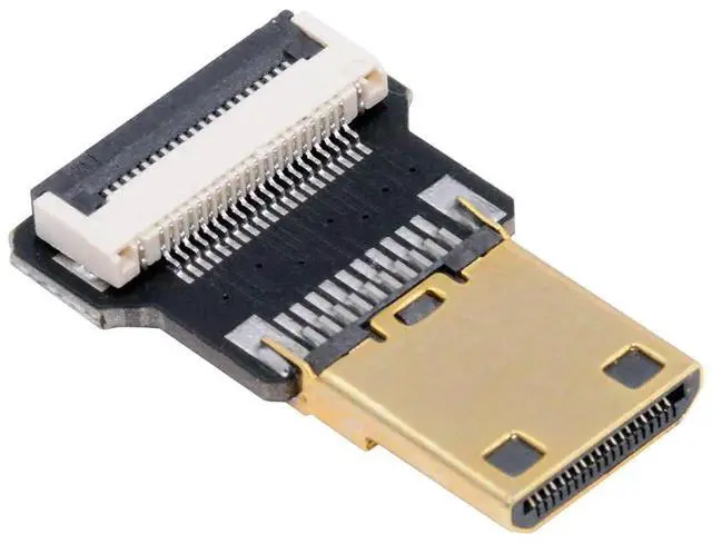 Main image of 1pc Mini HDMI Type-C Male Connector Straight Type Flat FPC 1080p Compatible with FPV HDTV Camera Multicopter Aerial Photography