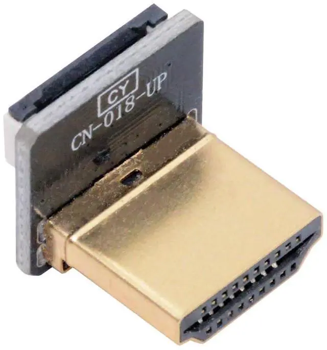Main image of 1pc Standard HDMI Type-A Male Connector Up Angled 90 Degree Flat FPC 1080p Compatible with FPV HDTV Camera Multicopter Aerial Photography