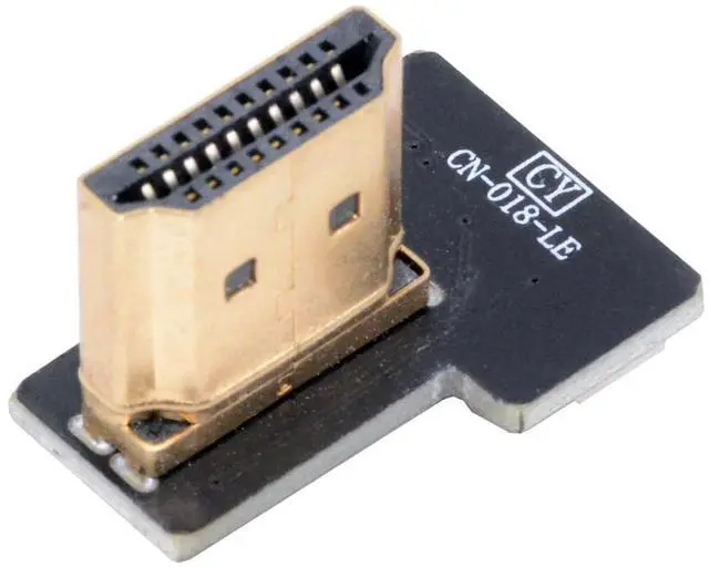 Main image of 1pc Standard HDMI Type-A Male Connector Left Angled 90 Degree Flat FPC 1080p Compatible with FPV HDTV Camera Multicopter Aerial Photography