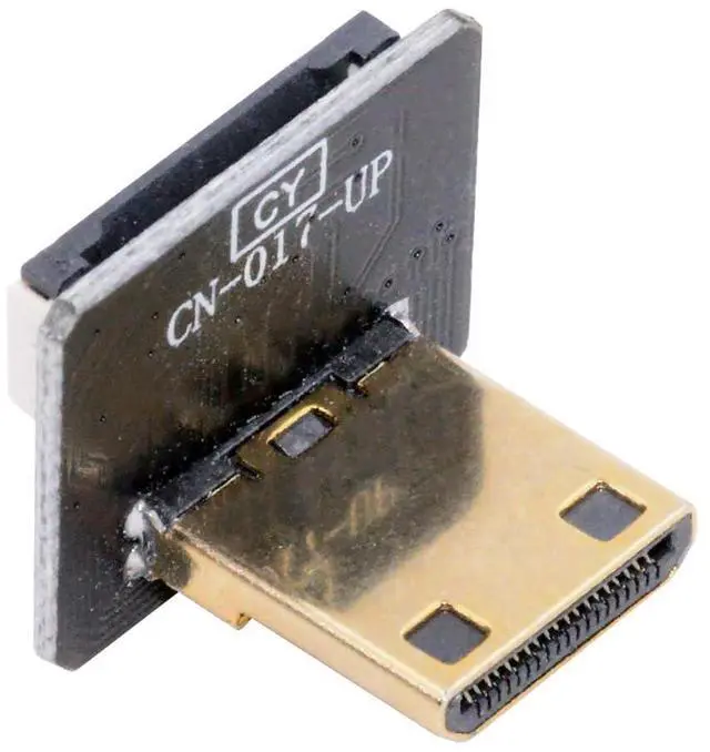Main image of 1pc Mini HDMI Type-C Male Connector Up Angled 90 Degree Flat FPC 1080p Compatible with FPV HDTV Camera Multicopter Aerial Photography