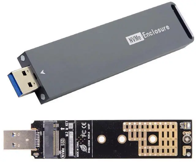 Main image of USB 3.0 to Single Protocol Channel NVME M-Key M.2 PCI-E 2280 2260 2242 2230 SSD External PCBA Case Conveter Adapter JMS583 Chipset