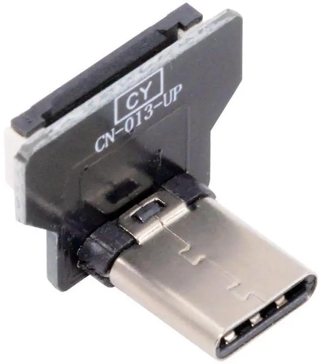 Main image of 1pc USB-C USB2.0 Type-C Male Connector Down Up Angled 90 Degree Flat FPC 480Mbps Data Power Compatible with FPV Camera Multicopter Aerial Photography