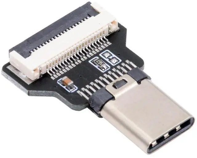 Main image of 1pc USB-C USB2.0 Type-C Male Connector Straight Type Flat FPC 480Mbps Data Power Compatible with FPV Camera Multicopter Aerial Photography
