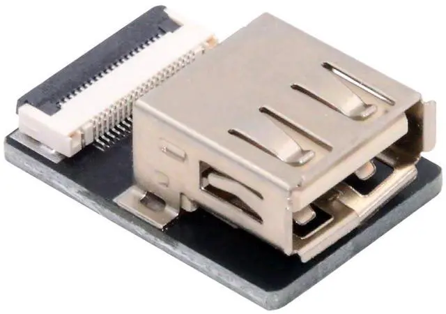Main image of 1pc Standard USB2.0 Type-A Female Connector Straight Type Flat FPC 480Mbps Data Power Compatible with FPV Camera Multicopter Aerial Photography
