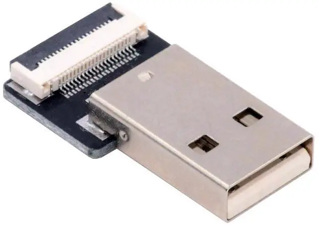 Main image of 1pc Standard USB2.0 Type-A Male Connector Straight Type Flat FPC 480Mbps Data Power Compatible with FPV Camera Multicopter Aerial Photography