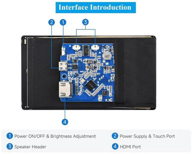 Alt view image 6 of 7 - 5inch Capacitive Touch Screen 720×1280, 5-Point Touch IPS HDMI LCD Display Compatible with Raspberry Pi 5/4B/3B/Zero/Zero W/Zero 2W/Pico/Pico W/Pico 2/Win 11/10/8.1/8/7/Jetson Nano/Jetson Orin Nano