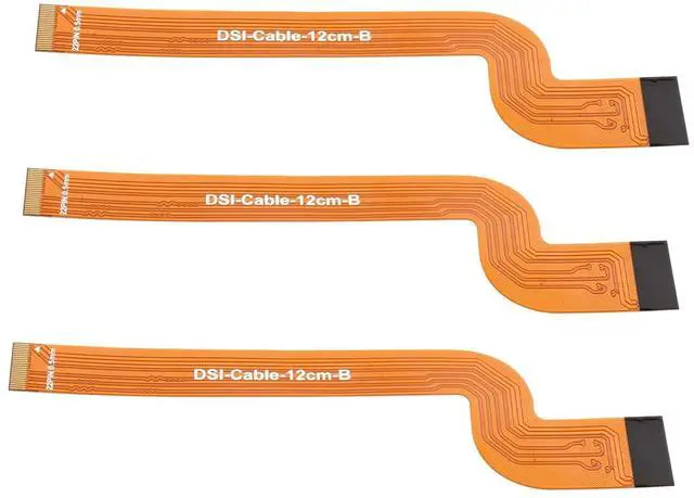 Main image of 3PCS DSI FPC Flexible Cable Compatible with Raspberry Pi 5 to Connecting DSI Display, FPC Cable with Bends 15pin to 22pin, 12CM/0.39FT Length