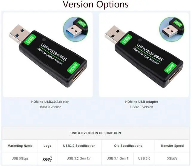 Alt view image 6 of 7 - 4K HDMI Video Capture Card, HDMI to USB Converter Adapter Driver-Free, USB3.0 Full HD 1080P for Gaming/Streaming/Cameras, Support Windows, Linux, Android