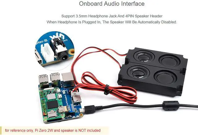 Alt view image 6 of 7 - Raspberry Pi Zero 2W to Pi 3B/3B+ Adapter, Based on Raspberry Pi 2 W to Reproduce Original Appearance of Pi 3B/3B+, Alternative for Raspberry Pi 3 Model B/3B+, Compatible with Pi 3B/ 3B+ Hats