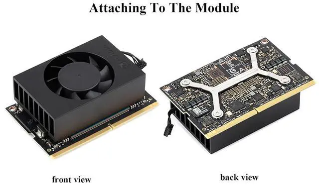 Alt view image 3 of 7 - Official Cooling Fan for Jetson Orin Nano Super Developer Kit/Jetson Orin NX Module/Orin Nano Module, PWM Speed-Adjustable, Embedded Fan with Aluminum Alloy Enclosure