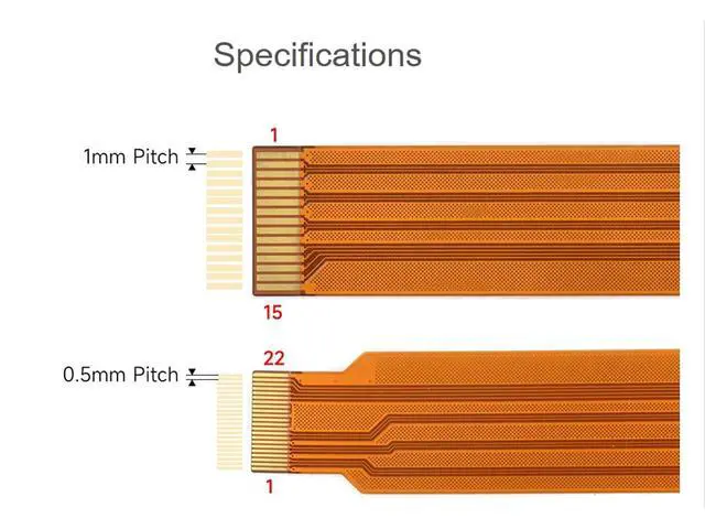 Alt view image 5 of 6 - Official 30CM CSI FPC Flexible Cable for Raspberry Pi 5, 22Pin to 15Pin, Connecting to CSI Camera Modules