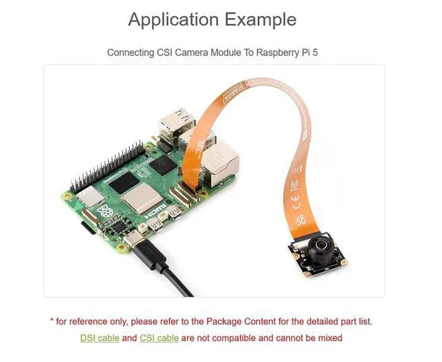 Alt view image 6 of 6 - Official 30CM CSI FPC Flexible Cable for Raspberry Pi 5, 22Pin to 15Pin, Connecting to CSI Camera Modules