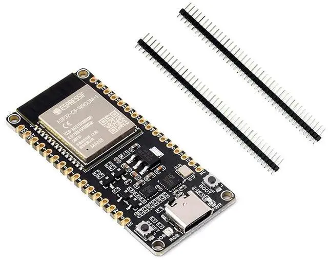 Main image of ESP32-C6-WROOM-1-N8 ESP32-C6 Development Board ESP32 C6 Microcontroller RISC-V 32-bit Single-Core Processor, Integrates W F-i 6, B L E 5 and IEEE 802.15.4, Supports USB and UART Development