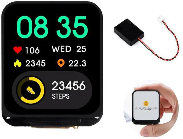 Main image of ESP32-C6 1.69inch LCD Development Board, 240x280 262K IPS LCD, Supports Wi-Fi 6 / BLE 5, 160MHz RISC-V Processor, ESP32 with Display, AI Speech, Support AI Voice Interaction, with Speaker