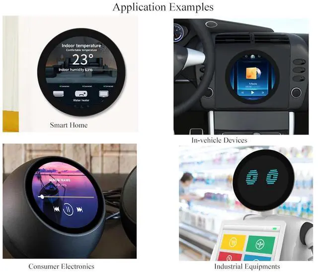 Alt view image 7 of 7 - 3.4inch HDMI Round TouchScreen for Raspberry Pi 5/4B/3B+/3A+/2B/B+/A+/Zero/Zero W/WH/Zero 2W, 800×800 Resolution 10-Point Capacitive Touch IPS Display,Compatible with Jetson Nano/Mini PC,Driver Free