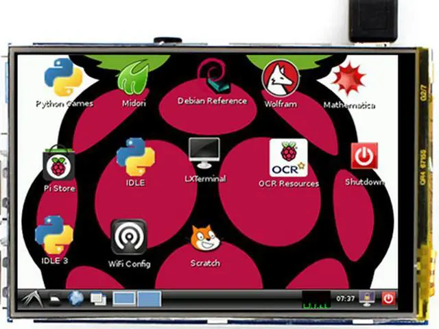 Alt view image 4 of 6 - 3.5 inch Touch Screen TFT LCD for Raspberry Pi 4B/3B+/3B/2B/Zero/Zero W/Zero WH 480x320 Pixel XPT2046 Controller SPI Interface