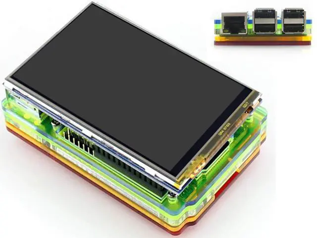 Alt view image 6 of 6 - 3.5 inch Touch Screen TFT LCD for Raspberry Pi 4B/3B+/3B/2B/Zero/Zero W/Zero WH 480x320 Pixel XPT2046 Controller SPI Interface