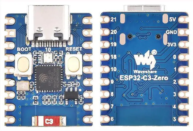 Main image of ESP32-C3 Mini Development Board, Based on ESP32-C3FN4 Single-Core Processor 160MHz Running Frequency, Support 2.4GHz W-i-F-i & Blue-Too-th 5, Onboard 400KB of S RAM and 384KB ROM, 4MB Flash Memory