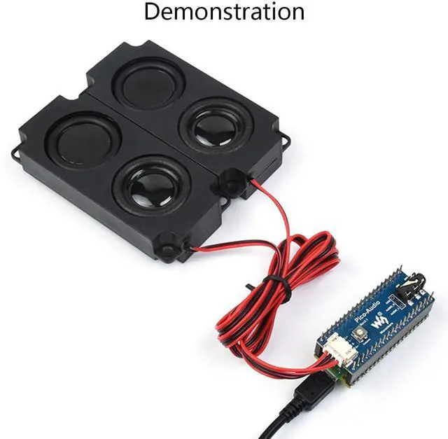 Alt view image 4 of 7 - Waveshare Pico-Audio Expansion Module for Raspberry Pi Pico, Concurrent Headphone/Speaker Output, 8384kHz Audio Sampling Rate, Stereo Sound Effect, I2S Connectivity
