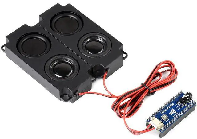 Main image of Waveshare Pico-Audio Expansion Module for Raspberry Pi Pico, Concurrent Headphone/Speaker Output, 8384kHz Audio Sampling Rate, Stereo Sound Effect, I2S Connectivity