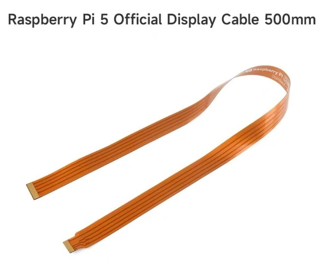 Alt view image 2 of 6 - Official Pi DSI Display FPC Flexible Cable for Raspberry Pi 5, 22Pin to 15Pin, Suitable for Raspberry Pi 5 Connecting to DSI Display Screen (500mm Length)